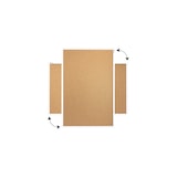 thumbnail of ALLBoards Lavagna in Sughero con Cornice Bianco in Legno 90x60cm, Bacheca Sughero per Puntine Spille Memoboard