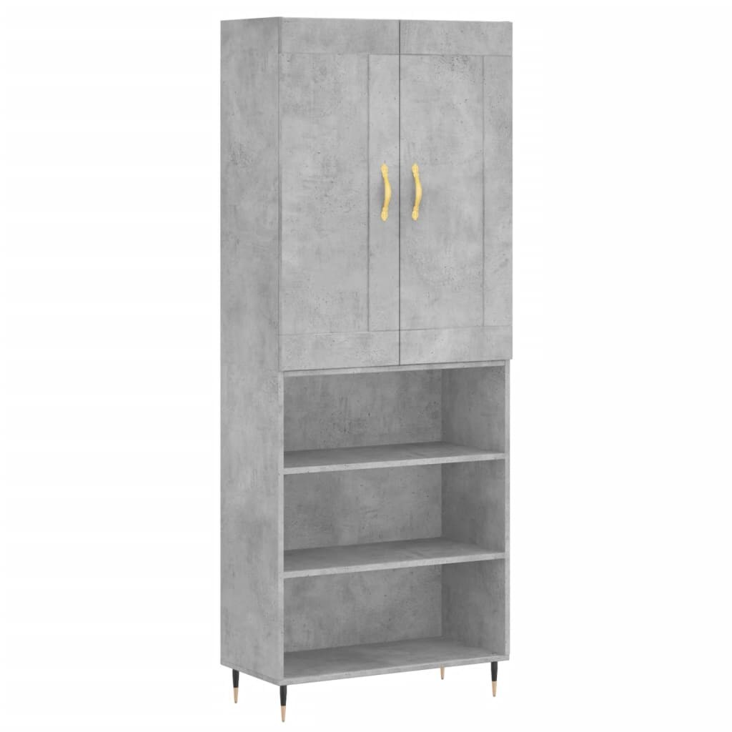 Helloshop26 - Buffet Sideboard Kommode Kleiderschrank Aufbewahrungsmöbel Organizer Küche Wohnzimmer Lounge hoch 69,5 x 34 x 180 cm 02_0034646