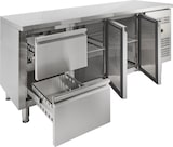 thumbnail of GastroHero Kühltisch Edelstahl GN 1/1 2 Türen 2 Schubladen Umluftkühlung -2 °C bis +8 °C 230 V Profi Gastronomie 1800x700x850 mm