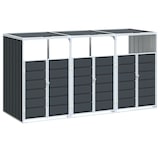 thumbnail of vidaXL Containerberging voor 3 containers 216x81x115cm staal antraciet
