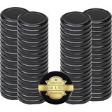 thumbnail of Tampas metálicas universais pretas 63mm - 250 unid para frascos de conservas e compotas