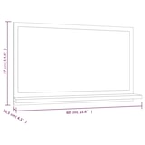 thumbnail of Helloshop26 - Miroir de bain 60 x 10,5 x 37 cm bois d'ingénierie marron 02_0006894