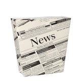 thumbnail of Papstar Cornet à frites, en carton 1200 ml 4,3 cm x 14,5 cm x 11 cm 'Newsprint' x 150
