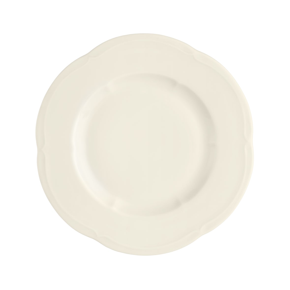 Seltmann Set 6 piatti piani 18 cm della linea Versailles fine diamond Hotel in porcellana dura bianco senza decoro