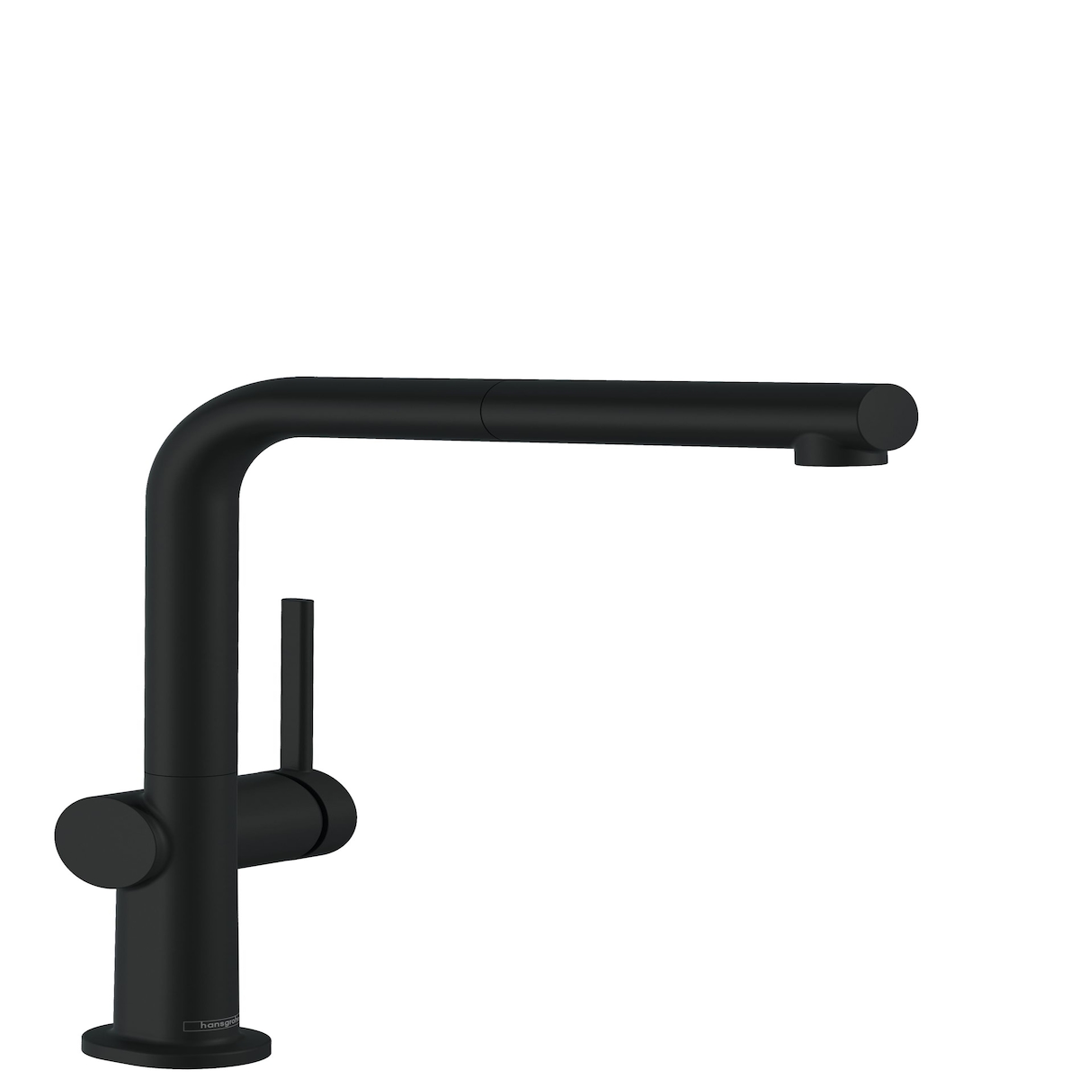 Hans Grohe Hansgrohe Talis M54 Einhebel-Küchenmischer 270, Ausziehauslauf, Mattschwarz