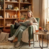 thumbnail of Poltrona Kioni in velluto a coste verde