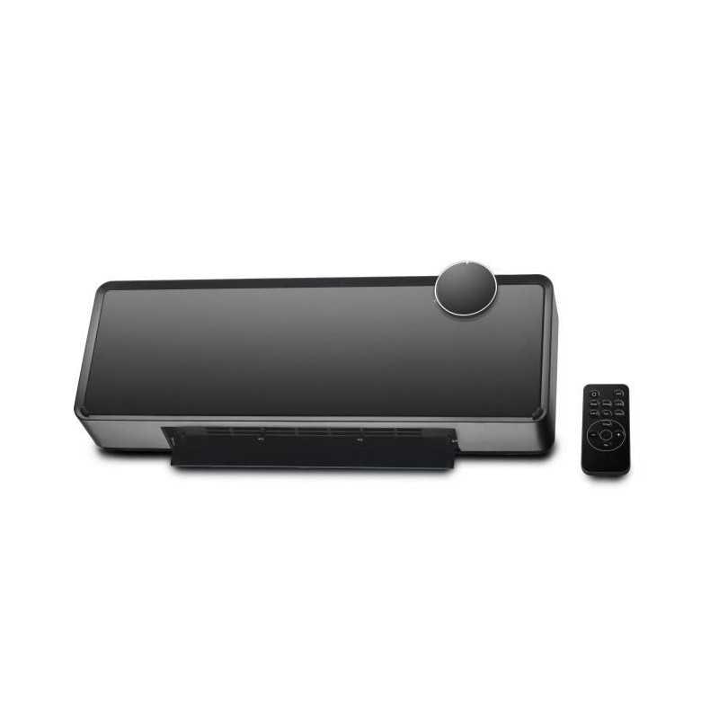 Radiateur soufflant mural Chauffage électrique céramique noir 54 x 20 x 12.7 cm Warm Tech
