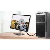 thumbnail of DVI Anschlusskabel 5.00 m vergoldete Steckkontakte, mit Ferritkern Schwarz