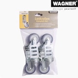 thumbnail of WAGNER Design - Lenkrollen soft 4tlg. Set - Ø 50 mm, Stahl verzinkt, Anschraubwinkel, Tragkraft je 50 kg - 02315000