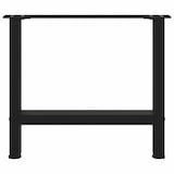 thumbnail of Pieds De Table Basse Noir 2 Pièces 60 X (42 43) Cm Acier