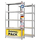 thumbnail of Schwerlastregal Lakota - 2er Set - Traglast bis 875 kg - Individuell einsetzbar - Blau -150 x 75 x 30 cm