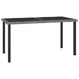 thumbnail of Helloshop26 - Conjunto de comedor de jardín exterior de 7 piezas en resina de mimbre gris 02_0014048