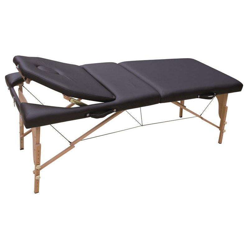 Table de massage pliante en bois avec trou visage