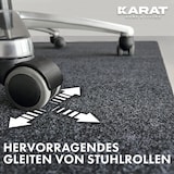 thumbnail of Bodenschutzmatte Viking - Bürostuhlunterlage aus Polyester - Für Hartböden - Dunkelgrau / 100 x 120 cm