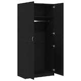 thumbnail of vidaXL Kleiderschrank Schwarz Eiche 90x52x200 cm Holzwerkstoff