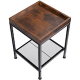 thumbnail of tectake Table d’appoint ROCHESTER 41,5x41x56cm - Bois foncé industriel, rustique - 404265