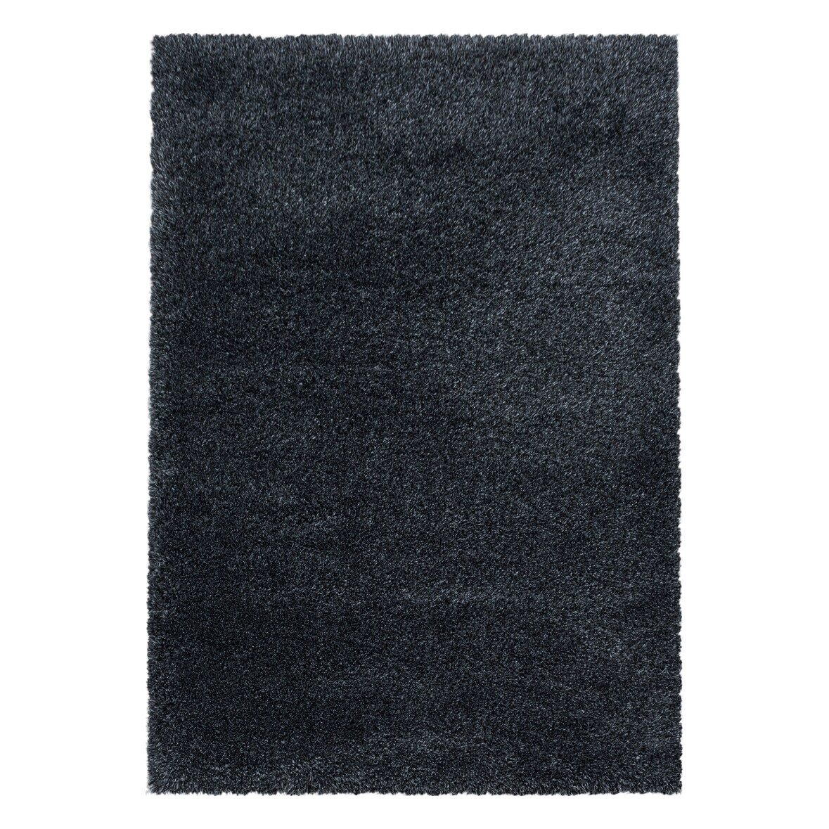 Teppich Wohnzimmer Hochflor Einfarbig Weich Flauschig Waschbar Strapazierfähig Schlafzimmer Anthrazit 160x230 cm – SALZACH von Kadima Design