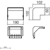 thumbnail of 4 Stk. Unex Außeneck 73286-04
