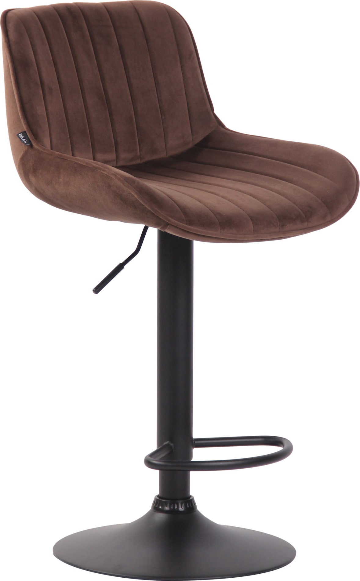 Barhocker Lentini Samt braun/schwarz