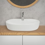 thumbnail of ML-Design Aufsatzwaschbecken Keramik Weiß glänzend 60 × 40 × 12 cm, oval – modernes Design-Waschbecken
