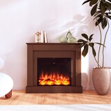 thumbnail of MPC CAMILLO MARRONE Elektrischer Kamin, 60cm, Braunes Holz, 750W/1500W, Realistischer LED-Flammeneffekt, Automatischer Thermostat, Inklusive Fernbedie