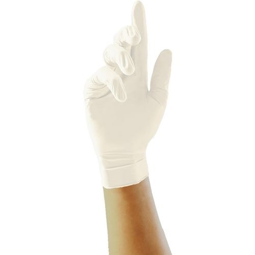 Guantes desechables de látex sin polvo M