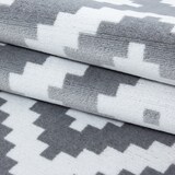thumbnail of Teppich Waschbar Geo-Muster Modern Strapazierfähig Esszimmer Flur Grau 240x340 cm OEKO-TEX Fußbodenheizung geeignet – INN von Kadima Design