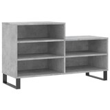 thumbnail of vidaXL Schuhregal Betongrau 102x36x60 cm Holzwerkstoff