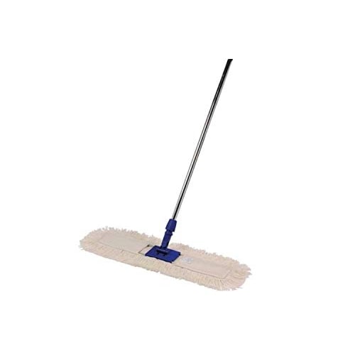Scopa industriale cotone cm. 100 con manico in alluminio cm.140