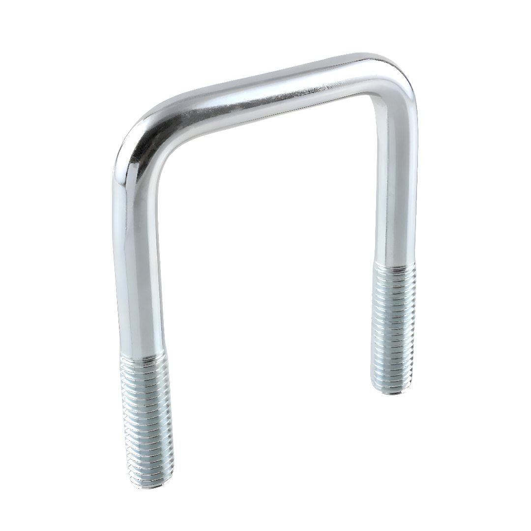 Quadratrohrbügel verzinkt mit M-Gewinde, Lichte Weite:42 mm