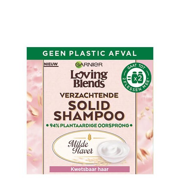 Garnier loving blends shampoo bar milde haver verzachtende solid 12x60 gr
