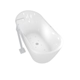 thumbnail of freistehende Badewanne Wanne F13 180x92cm Whirlpool mit Luftmassage mit Amatur AF05