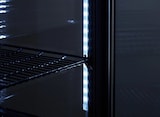 thumbnail of Getränke- und Gebäckvitrine Doppeltemperatur 78 Liter 4-seitig verglast schwarz +2/+10 °C – +30/+90 °C 44,7x40x96,9h cm