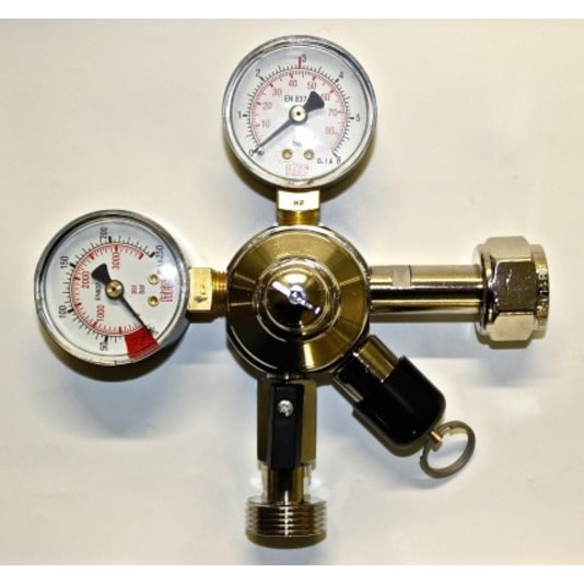 Druckminderer 1-leitig CO2 für Bier Zapfanlage 3bar Gas Druckregler Gasflasche