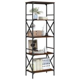 thumbnail of vidaXL Bücherregal 5 Böden Braun Eiche-Optik 59x35x171cm Holzwerkstoff