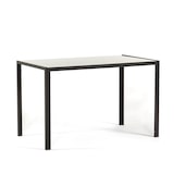 thumbnail of Table d’intérieur 120x70 cm avec plateau en verre trempé,design moderne et épuré,idéale pour cuisine,salle à manger ou bureau-Gris-Ettore