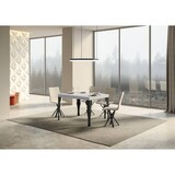 thumbnail of Uitschuifbare tafel 90X140/244 cm Paxon Premium Wit As Antraciet frame