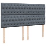 thumbnail of vidaXL Boxspringbett mit Matratze Dunkelgrau 180x200 cm Samt