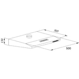 thumbnail of Amica UB-Haube 50cm UH 17052-3 E<br/>Energieeffizienzklasse=C