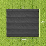 thumbnail of Outsunny cubierta para pérgola 3x2,5m techo de repuesto retráctil para marco de pérgola de 2,85x2 m toldo de tela solo con 10 orificios de drenaje