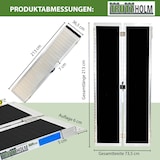 thumbnail of TRUTZHOLM Rollstuhlrampe 213 cm Traglast 272 kg Alu klappbar Antirutsch beschichtet Schwellenrampe