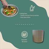 thumbnail of Honest Pack mehrweg Pizzabox 33x3,5 cm, 20 Stk. – 100% recycelbarer Pizzakarton – Robust, stapelbar, platzsparend – Mikrowellen- und spülmaschinenfest