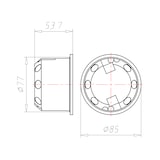 thumbnail of Kaiser CEE-Gerätedose 9075-12