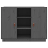 thumbnail of vidaXL Sideboard Grau 100x40x75 cm Massivholz Kiefer