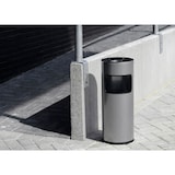 thumbnail of DURABLE Papierkorb Metall 17L rund mit Ascher SAFE