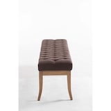 thumbnail of Banc Ramses tissu pieds antique clair Marron/150 cm