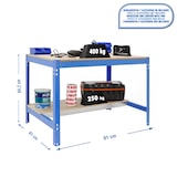 thumbnail of SimonRack Mesa de Trabajo Taller, 910x610 mm, Capacidad Carga 400 kg, Azul - BT-0