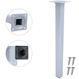 thumbnail of Stilvolles 500mm 4er Set Möbelfüße Silber eckig Sofastempel Tischfüße Bettfüße