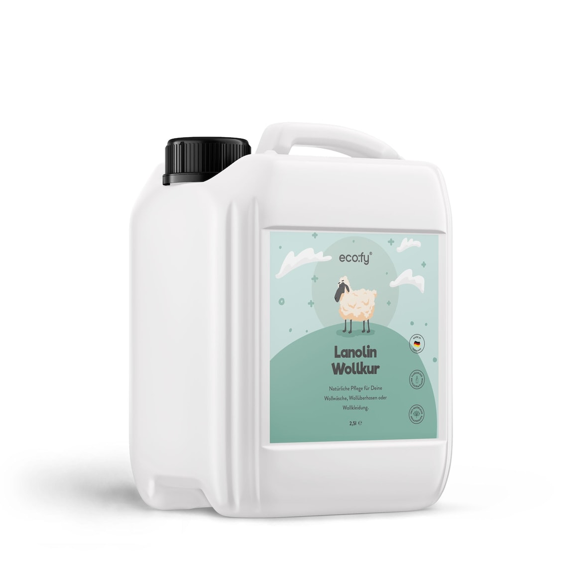 eco:fy Cura della lana di lanolina - 2.5l - cura delicata per un'assistenza naturale
