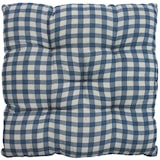 thumbnail of Stuhlkissen 4er Set 38x38 cm Blau Kariert - Gepolstertes Sitzkissen für Indoor und Outdoor - in vielen Farben erhältlich